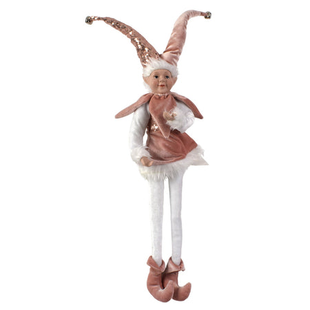 Pupazzo in Velluto Rosa "Giullare Seduto" decorazione natalizia h 60 cm Casa e cucina/Decorazioni per interni/Addobbi e decorazioni per ricorrenze/Decorazioni natalizie/Schiaccianoci MagiediNatale.it - Altamura, Commerciovirtuoso.it