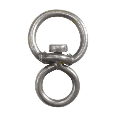 Givolare per catena del cane in acciaio zincato anti torsione a due anelli
