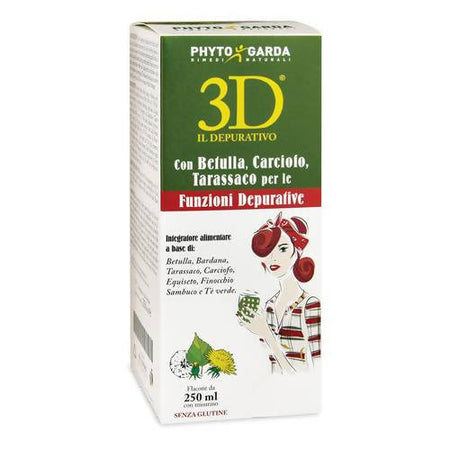 3D il Depurativo Integratore Alimentare 250ml. Per le funzioni depurative Con Betulla, Carciofo e Tarassaco integratore alimentare Farmacia Centrale M.le Iadevaia - Maddaloni, Commerciovirtuoso.it