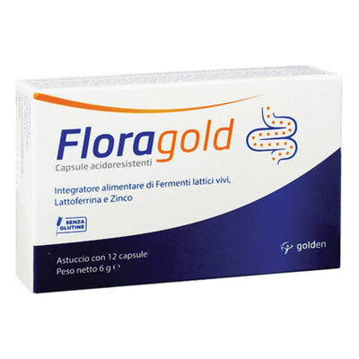 Golden Pharma Srl Floragold 12Cps Salute e cura della persona/Vitamine minerali e integratori/Singole vitamine/Multivitamine FarmaFabs - Ercolano, Commerciovirtuoso.it