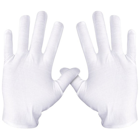 Guanti In Cotone Bianco Per Assorbimento Crema Mani Pelle Secca Sensibile Idrata