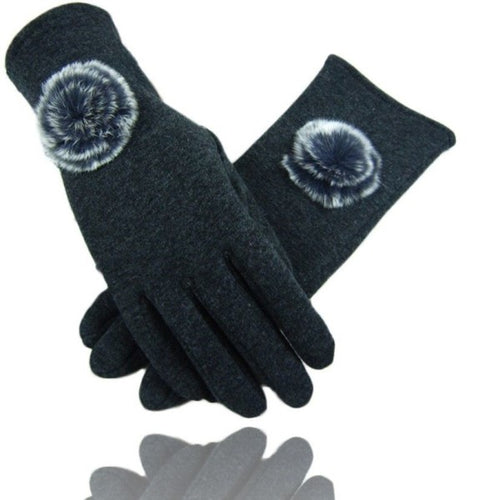 Guanti Tessuto Grigio Scuro Cotone Pon Pon Guanto Taglia 8 Gloves Fodera Pile Moda/Donna/Accessori/Guanti e manopole Trade Shop italia - Napoli, Commerciovirtuoso.it