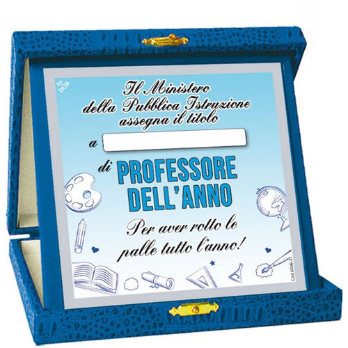 Targa Professore Dell’anno Targa Premio Divertente Idea Regalo Casa e cucina/Decorazioni per interni/Accessori decorativi/Targhe e cartelli Kondorama - Martinsicuro, Commerciovirtuoso.it
