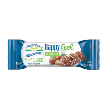 Happy Feel Nocciola 30G Alimentari e cura della casa/Snack dolci e salati/Cioccolata/Barrette/Formato snack FarmaFabs - Ercolano, Commerciovirtuoso.it