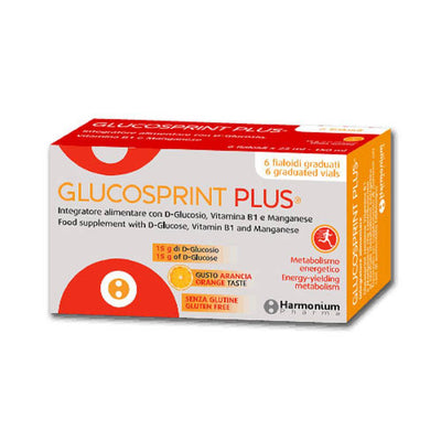 Harmonium Pharma Srl Glucosprint Plus Arancia 6F Salute e cura della persona/Vitamine minerali e integratori/Singole vitamine/Multivitamine FarmaFabs - Ercolano, Commerciovirtuoso.it