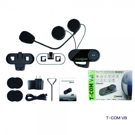 Headset Interfono Intercom Casco Moto Impermeabile Auricolare Bluetooth T-com Vb