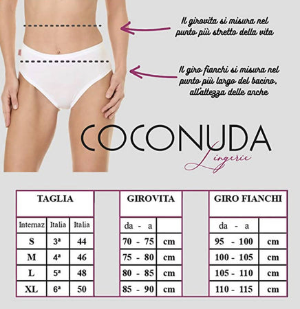 3x Coconuda Cn700 Slip Midi Donna in Morbido Cotone Elasticizzato Di Colore  Bianco Tg.3 Confezione 3 Slip Bianchi Effetto Pancia Piatta -  commercioVirtuoso.it
