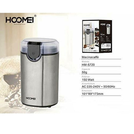 Hoomei Macina Caffe' Professionale 150 Watt 50gr Hm-5720 Base Con Avvolgicavo
