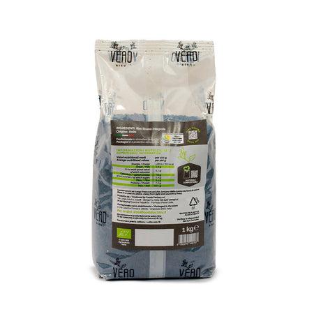 Riso ebano nero integrale REGULAR | 3 pacchi da 1 kg - coltivazione breed feeding per un prodotto più naturale. packaging sviluppato con materiali compostabili. Vero Riso