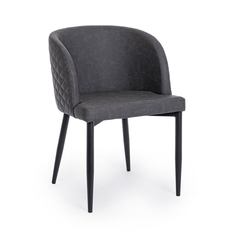 Sedia "Chris" con gambe in acciaio verniciato a polvere, per arredo interno 54 x 54 x h 76 cm Casa e cucina/Arredamento/Sala da pranzo/Sedie Decor Space - Altamura, Commerciovirtuoso.it