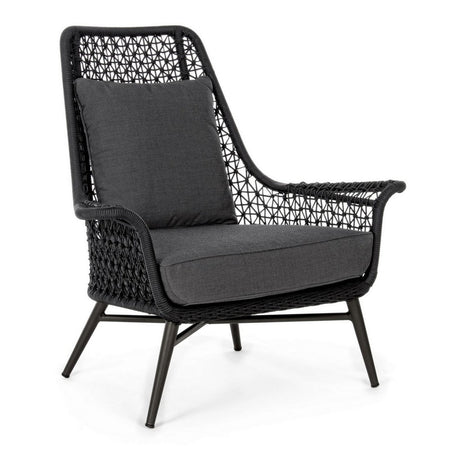 Poltrona "cristobal" Con Cuscini, Struttura In Alluminio Resistente Per Esterno Giardino e giardinaggio/Arredamento da giardino e accessori/Poltrone Decor Space - Altamura, Commerciovirtuoso.it