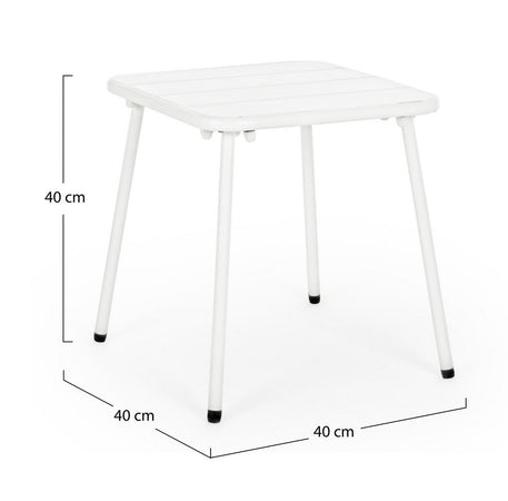 Tavolino quadrato "Marlyn" in acciaio trattato per esterno, 40 x 40 cm Giardino e giardinaggio/Arredamento da giardino e accessori/Tavoli e tavolini/Tavoli standard Decor Space - Altamura, Commerciovirtuoso.it