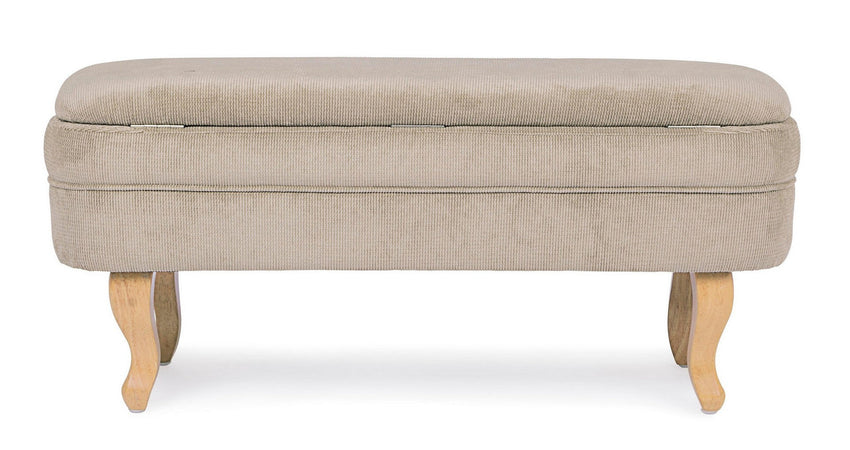 Panca Contenitore "Chenille" per interno, con Struttura In Legno Di Pino E Compensato, da 102x41x49h cm Casa e cucina/Arredamento/Ingresso/Panche contenitore Decor Space - Altamura, Commerciovirtuoso.it