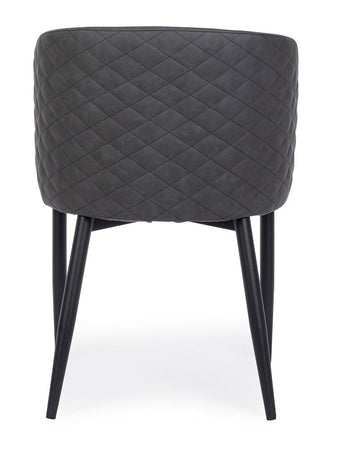 Sedia "Chris" con gambe in acciaio verniciato a polvere, per arredo interno 54 x 54 x h 76 cm Casa e cucina/Arredamento/Sala da pranzo/Sedie Decor Space - Altamura, Commerciovirtuoso.it