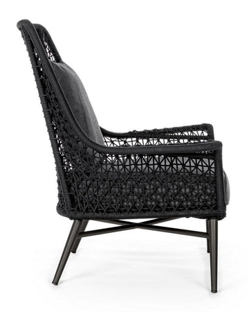 Poltrona "cristobal" Con Cuscini, Struttura In Alluminio Resistente Per Esterno Giardino e giardinaggio/Arredamento da giardino e accessori/Poltrone Decor Space - Altamura, Commerciovirtuoso.it