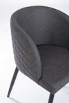 Sedia Chris con gambe in acciaio verniciato a polvere, per arredo interno 54 x 54 x h 76 cm Casa e cucina/Arredamento/Sala da pranzo/Sedie Decor Space - Altamura, Commerciovirtuoso.it