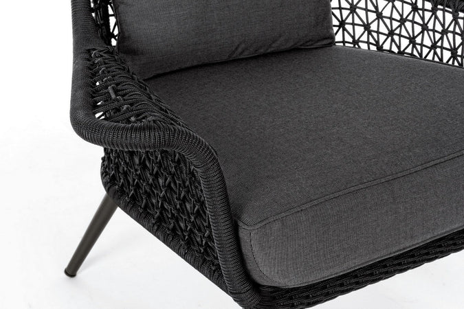 Poltrona "cristobal" Con Cuscini, Struttura In Alluminio Resistente Per Esterno Giardino e giardinaggio/Arredamento da giardino e accessori/Poltrone Decor Space - Altamura, Commerciovirtuoso.it