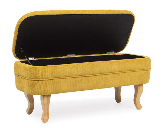 Panca Contenitore "Chenille" per interno, con Struttura In Legno Di Pino E Compensato, da 102x41x49h cm Casa e cucina/Arredamento/Ingresso/Panche contenitore Decor Space - Altamura, Commerciovirtuoso.it