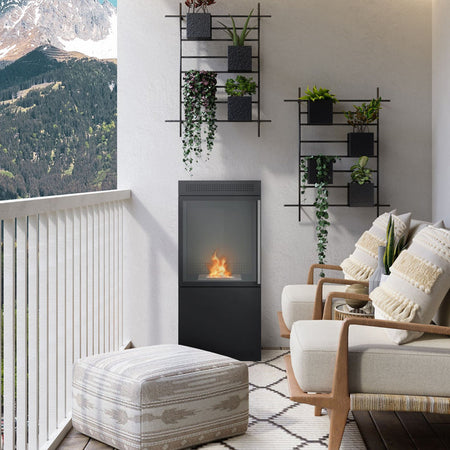 Stufa a bioetanolo "Anna" da terra biocamino per interno h 98 cm Fai da te/Caminetti e accessori/Caminetti gel ed etanolo Decor Space - Altamura, Commerciovirtuoso.it