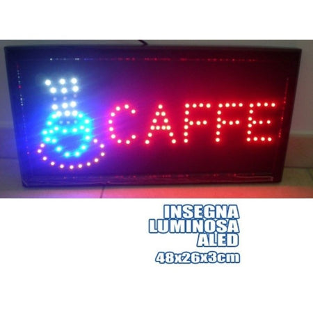 Insegna Luminosa Insegne Luminose A Led Con Scritta Caffe Caff? Caffe'