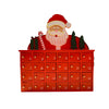 Calendario dell'avvento natalizio Babbo Natale decorazione in legno rosso con cassetti Casa e cucina/Decorazioni per interni/Addobbi e decorazioni per ricorrenze/Decorazioni natalizie/Calendari dell'avvento MagiediNatale.it - Altamura, Commerciovirtuoso.it