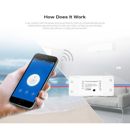 Interruttore Ricevitore 10a Wifi Android On Off Smartphone Smart Home Cellulare