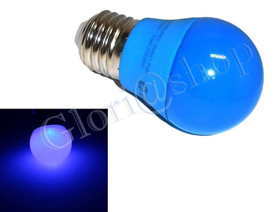 Lampadina Led Luce Blu 4w Lampadine Colorate Lampada Sfera Color Decorazioni E27 Each