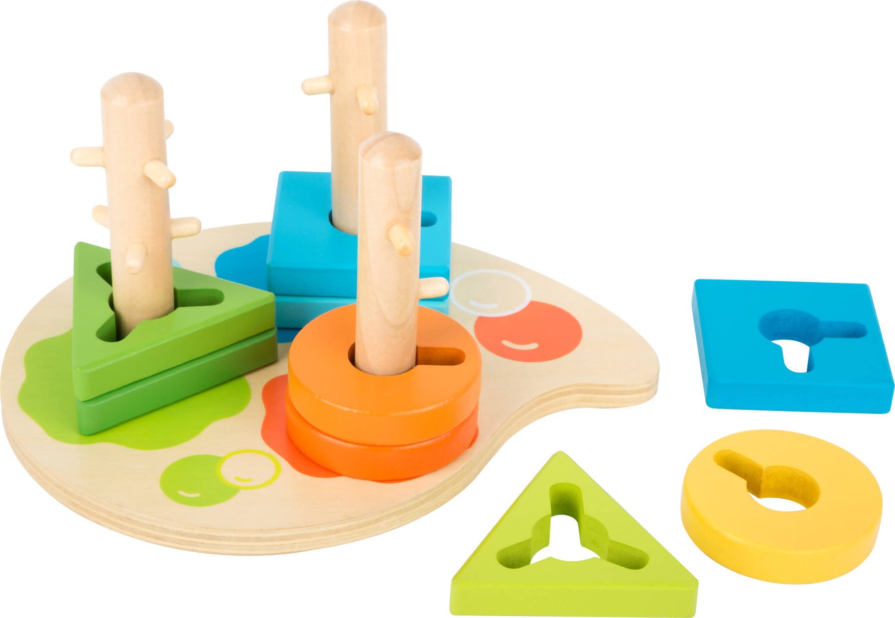 Natureich Puzzle In Legno Con Forme Geometriche - Gioco Di Abilità Motorie Per Bambini Da 4 Anni - 11 Pezzi Colorati Da Incastrare - Regalo Educativo - 5
