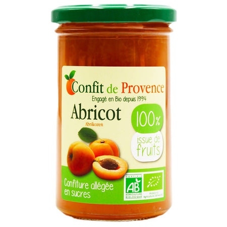 3 Vasetti Di Marmellata Di Albicocche Bio 290g 100% Frutta Senza Zucchero Aggiunto Fatto In Provenza Confit De Provence