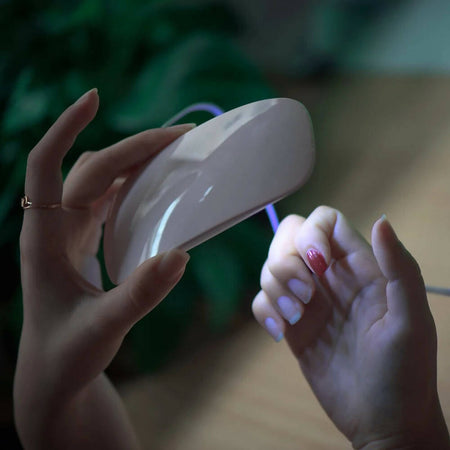Mini lampada per unghie led uv da 6w portatile asciugatura rapida per unghie in gel
