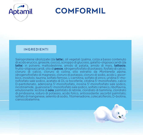 Aptamil conformil - latte a fini medici speciali in polvere indicato per la gestione dietetica di coliche e stipsi dei neonati - confezione da 600 grammi (2 buste da 300g)