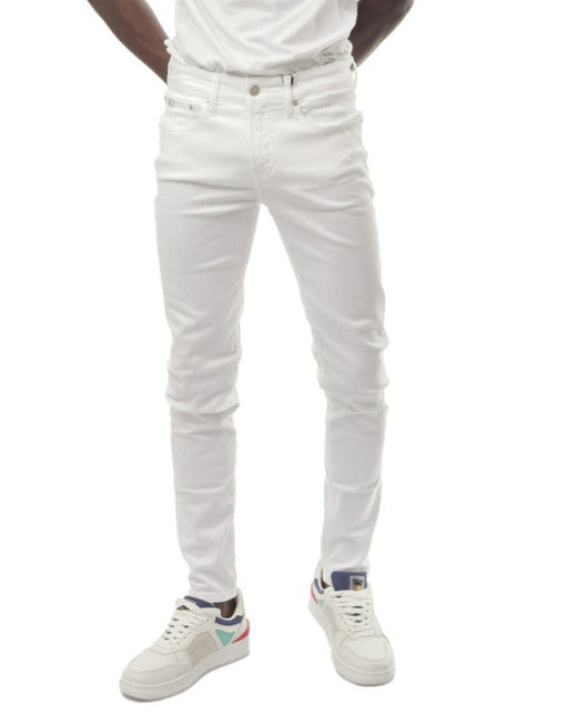 Calvin Klein Jeans Uomo Denim Bianco Stretch Cinque Tasche Pantaloni Skinny  Fit Con Chiusura Zip - commercioVirtuoso.it