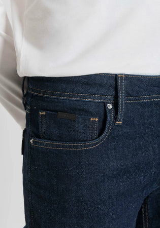 Pantaloni jeans tapered blu Moda/Uomo/Abbigliamento/Jeans Kanal 32 - Santa Maria di Licodia, Commerciovirtuoso.it