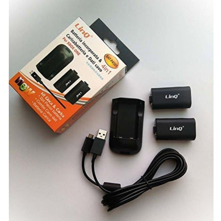 Kit Caricabatteria Batterie Ricaricabili 4in1 Cavo Usb Per Controller Xbox One Bat-p4501