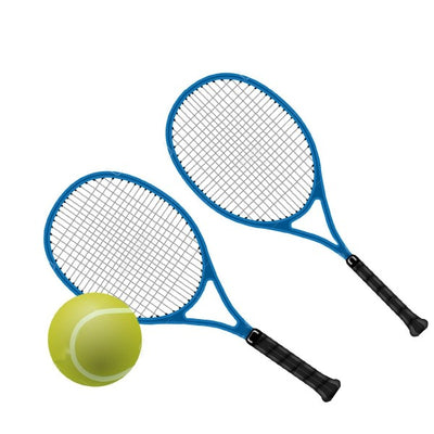 Kit Confezione Set Tennis 2 Racchette Con Palla Con Custodia Sport Accessori