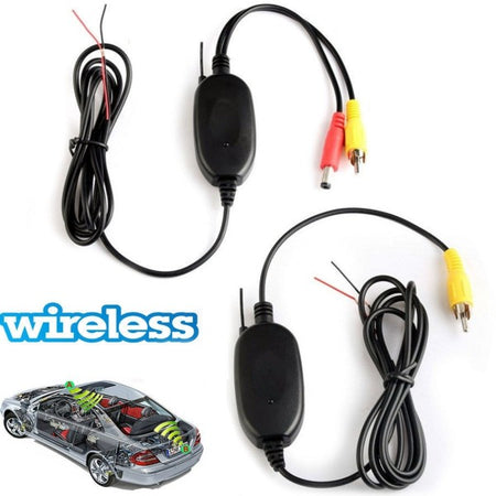 Kit Rca Wireless Per Telecamera Retromarcia 2,4gh Trasmettitore Ricevitore Video