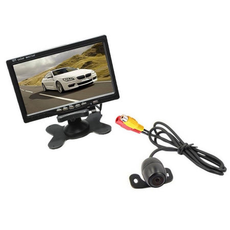 Kit Retromarcia Telecamera Camper Auto Rimorchi Monitor Lcd 7" Staffa