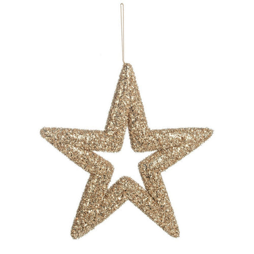 Pendaglio Stella Angelica Champagne tinta unita per albero di Natale moderno Casa e cucina/Decorazioni per interni/Addobbi e decorazioni per ricorrenze/Decorazioni natalizie/Addobbi e decorazioni/Palle e palline MagiediNatale.it - Altamura, Commerciovirtuoso.it