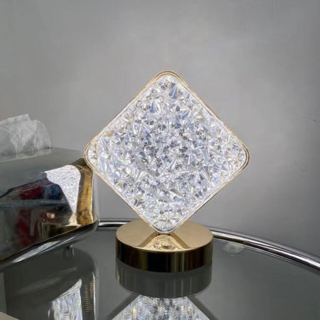 Lampada Da Tavolo A Forma Di Diamante Ricaricabile Touch 3 Intensit? Di Luce