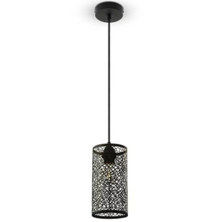 Lampadario Metallo Nero Stile Marocchino Elegante Lampada A Sospensione