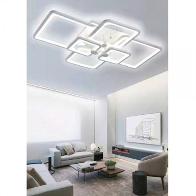 Lampadario Plafoniera Con Quadrati Lampada Da Soffitto Led Design Moderno C26-b