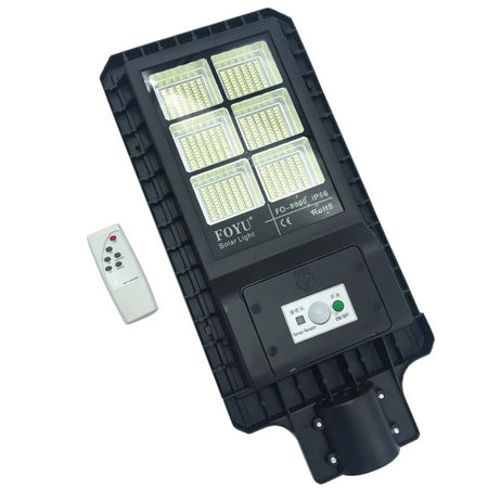 Lampione Stradale Led 120 W Pannello Solare Fotovoltaico Con Telecomando Luce