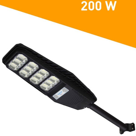 Lampione Stradale Luce Energia Solare Led 200watt Sensore Pir Staffa Telecomando