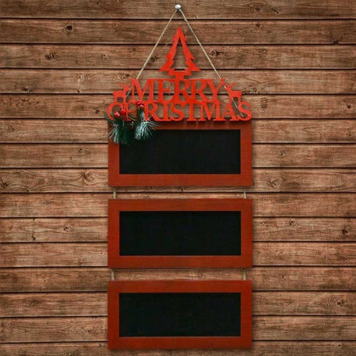 Lavagne In Legno Con Scritta Merry Christmas 3 Colori 57cm Decorazioni Natalizie