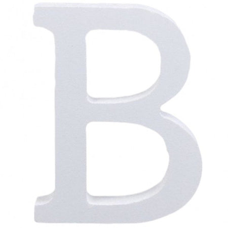 Lettera B In Legno Bianco 11cm Decorazione Confettata Matrimoni Compleanno Promessa