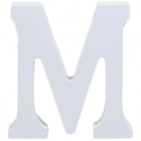 Lettera M In Legno Bianco 11cm Decorazione Confettata Compleanno Promessa Wedding