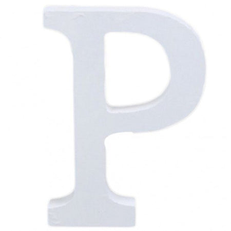 Lettera P In Legno Bianco 11cm Decorazione Confettata Compleanno Promessa Wedding