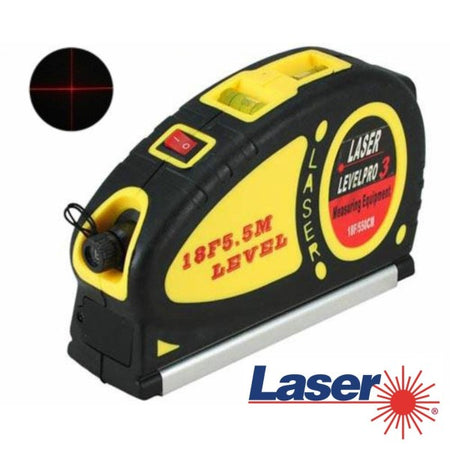 Livella Laser Metro 5mt Multifunzione Pro Lv03 Di Precisione Professionale