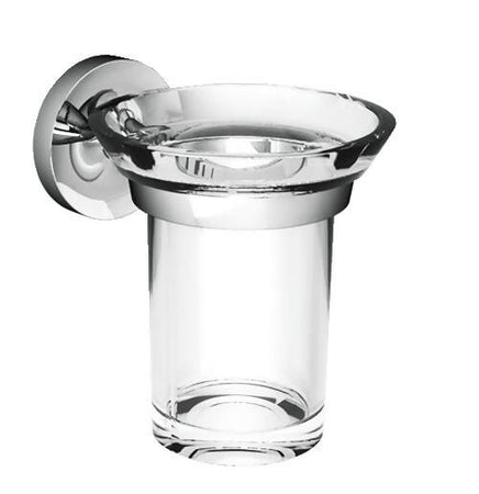 Bicchiere porta spazzolini Lineabeta serie Skuara per supporto art.528