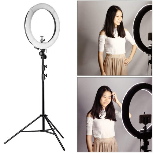 Luce Ad Anello 16 Dimmerabile A Led Per Studio Fotografico Treppiede Regolabile